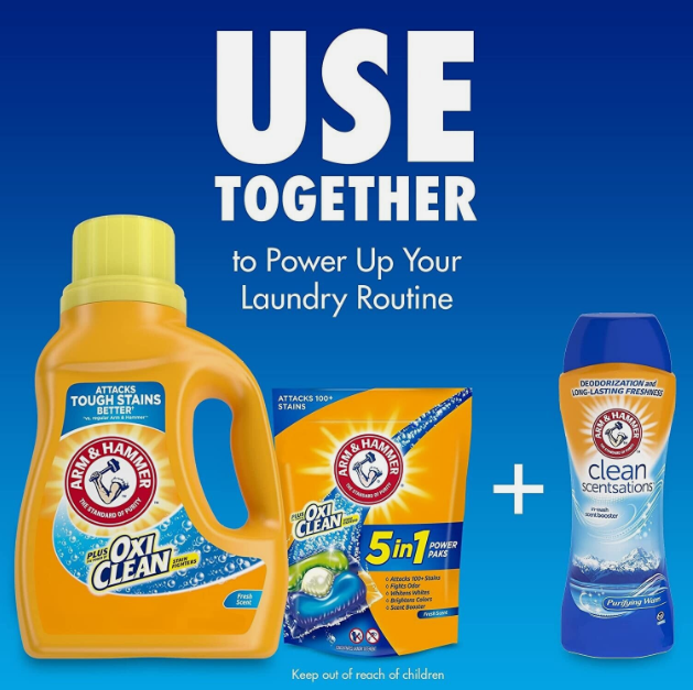 Arm & Hammer Fresh Scent Detergent Plus OxiClean Stain Fighters 131.25 FL Oz